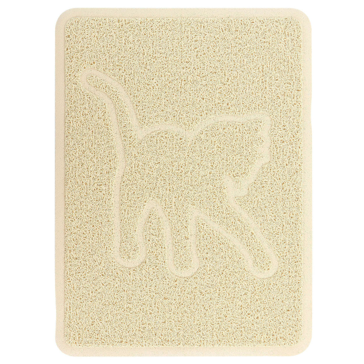 Gibson Everyday Pet Elements 18.5 x 13.78 Inch Cat Silhouette Placemat in Tan