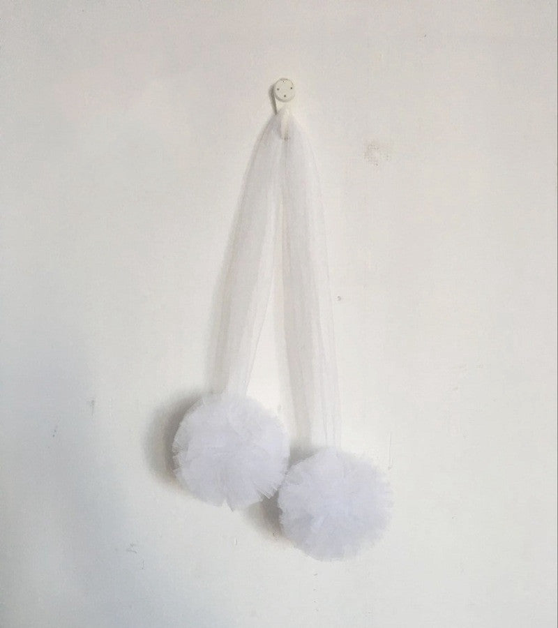 Chiffon Pompoms for Princess Bed Canopy