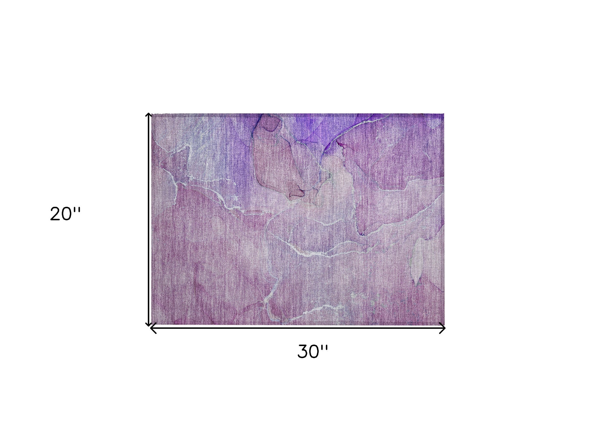 2' X 3' Purple Abstract Washable Non Skid Indoor Outdoor Area Rug