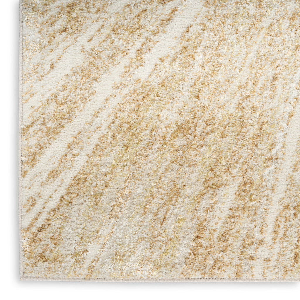8' X 10' Ivory Abstract Area Rug