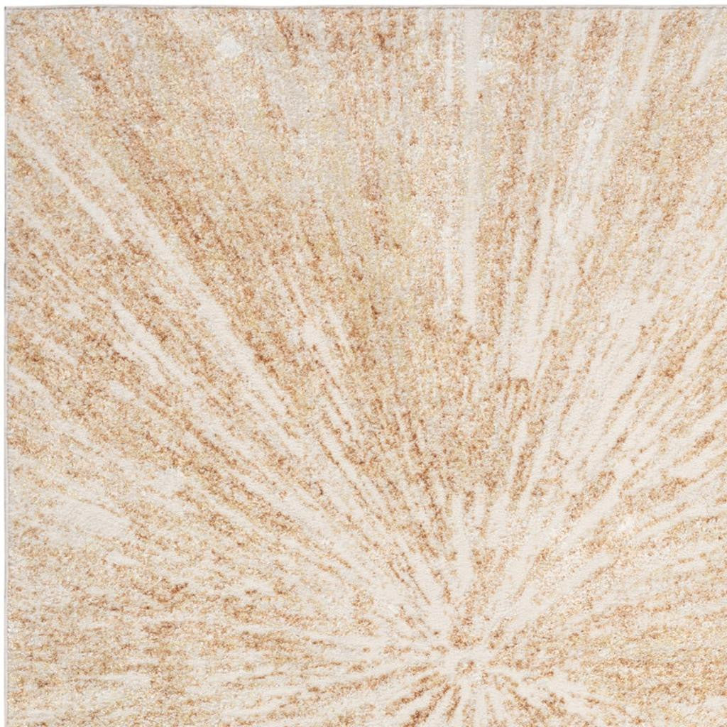 8' X 10' Ivory Abstract Area Rug
