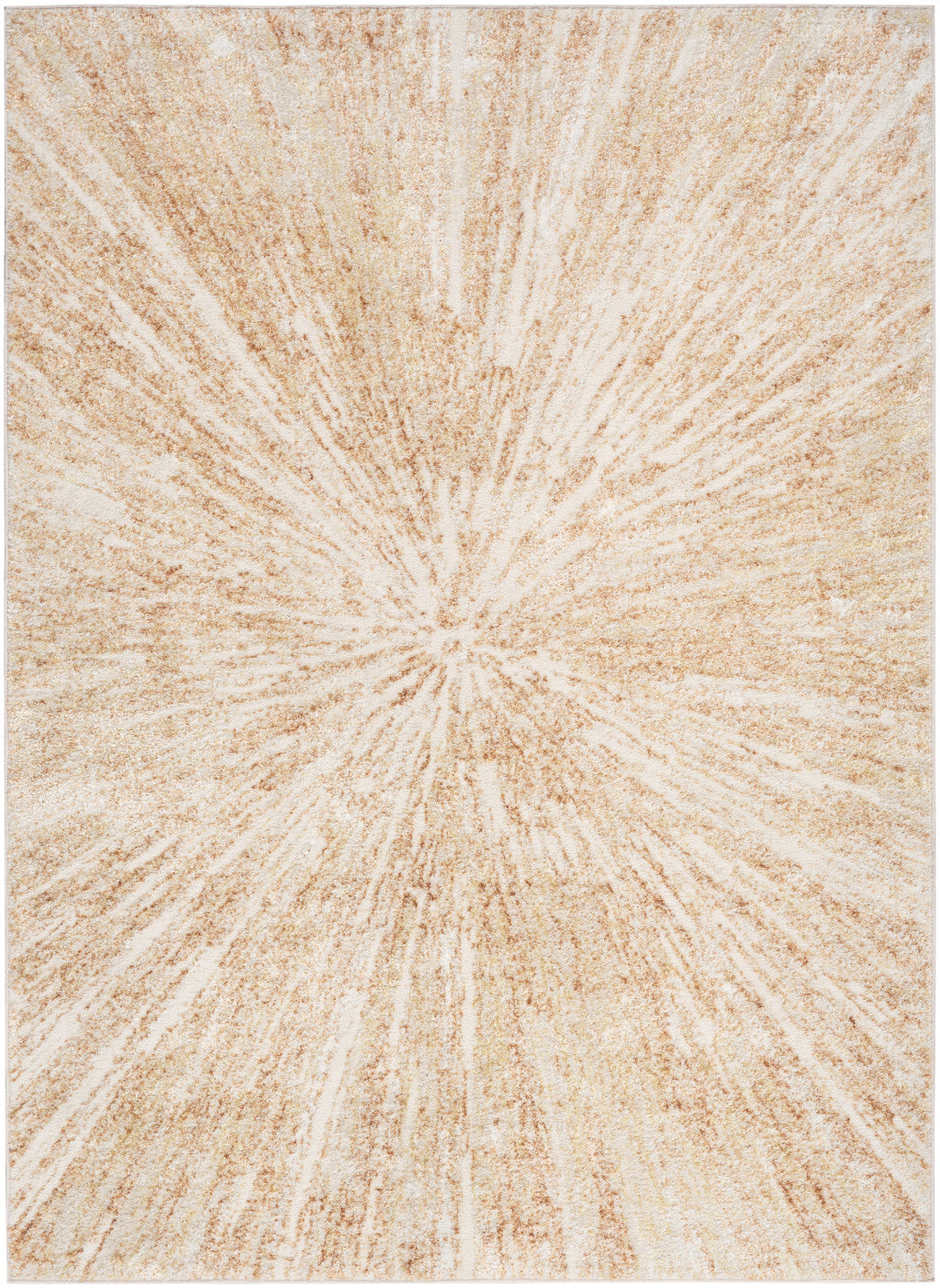 8' X 10' Ivory Abstract Area Rug
