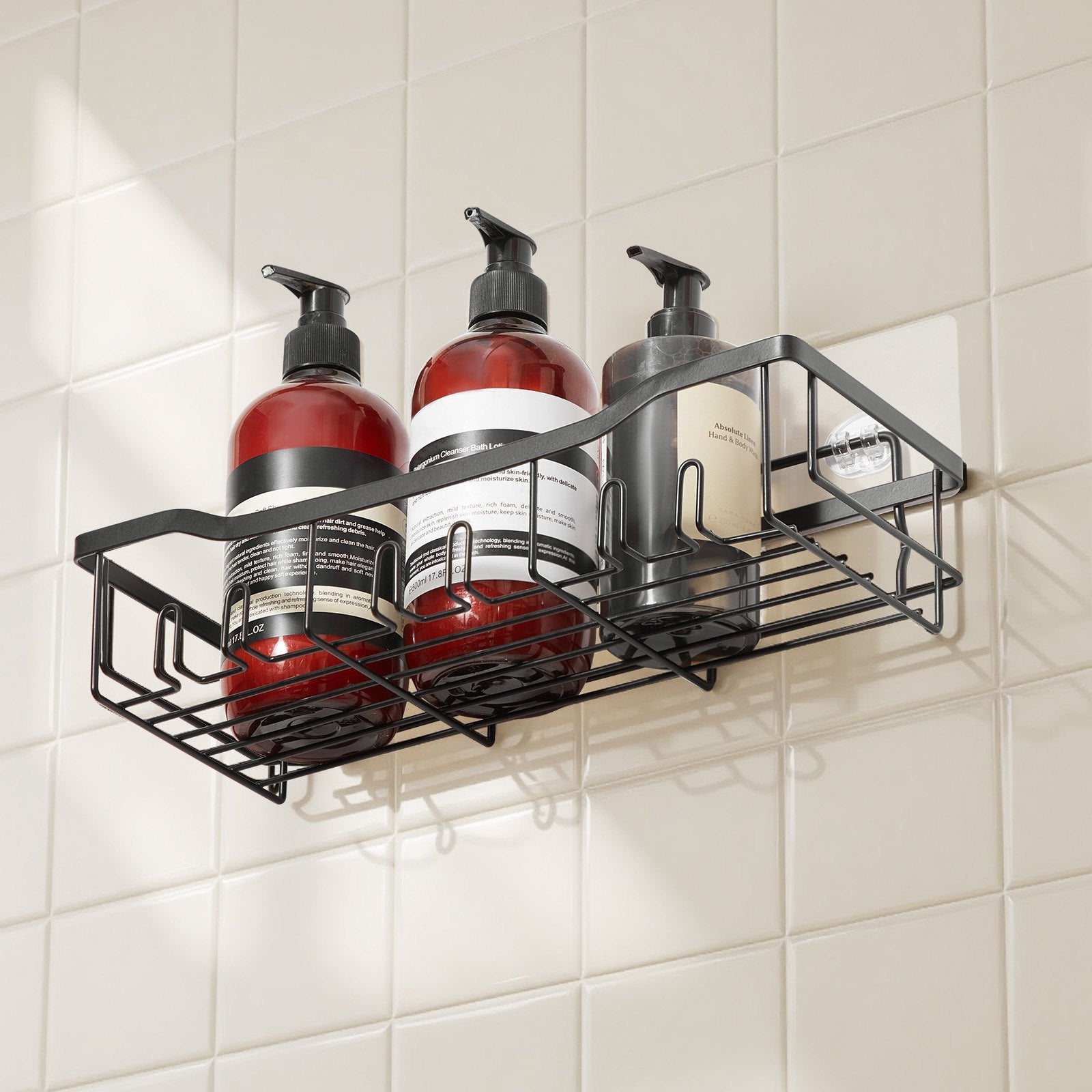 Shower Caddy 5 Pack Adhesive Bathroom Shower Storage Organization Shelves Rack
