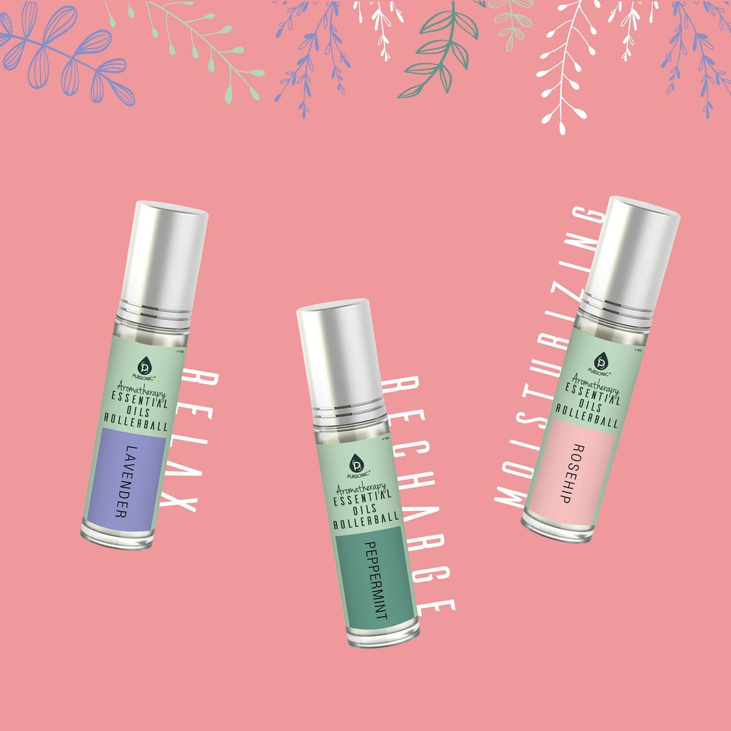 Aromatherapy Essential Oil Rollerballs (Lavender, Peppermint, Rosehip)-3