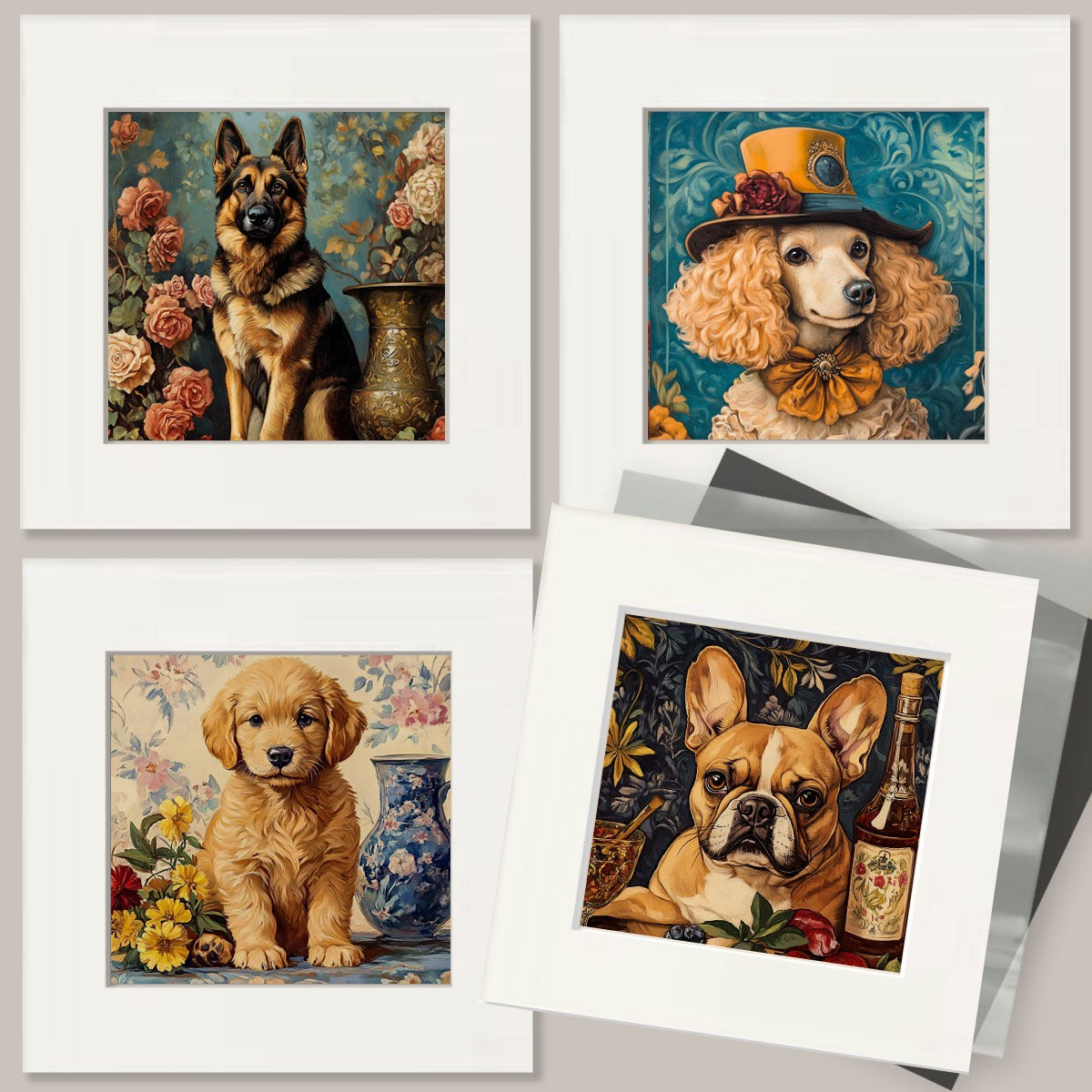 Chihuahua at Market - Pet Dog Still Life Wall Art Prints – 8″x10″ Artwork for 11″x14″ Frame