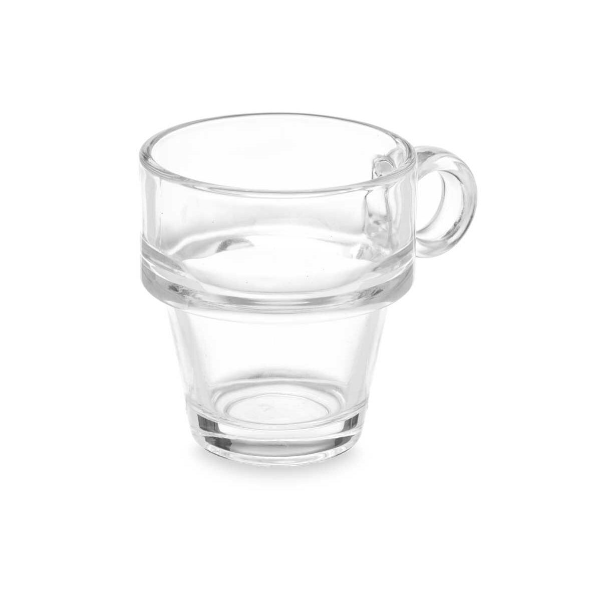 Piece Coffee Cup Set Vivalto Z908-4/BHA6 Z908-4/BHA6 Transparent Glass 90 ml (6 Units)