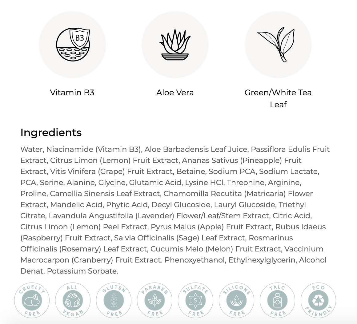 Fresh Tea Face Mist Toner