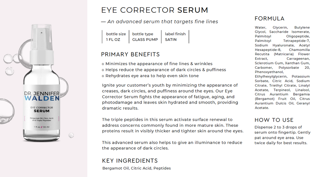 Eye Corrector Serum with Bergamot