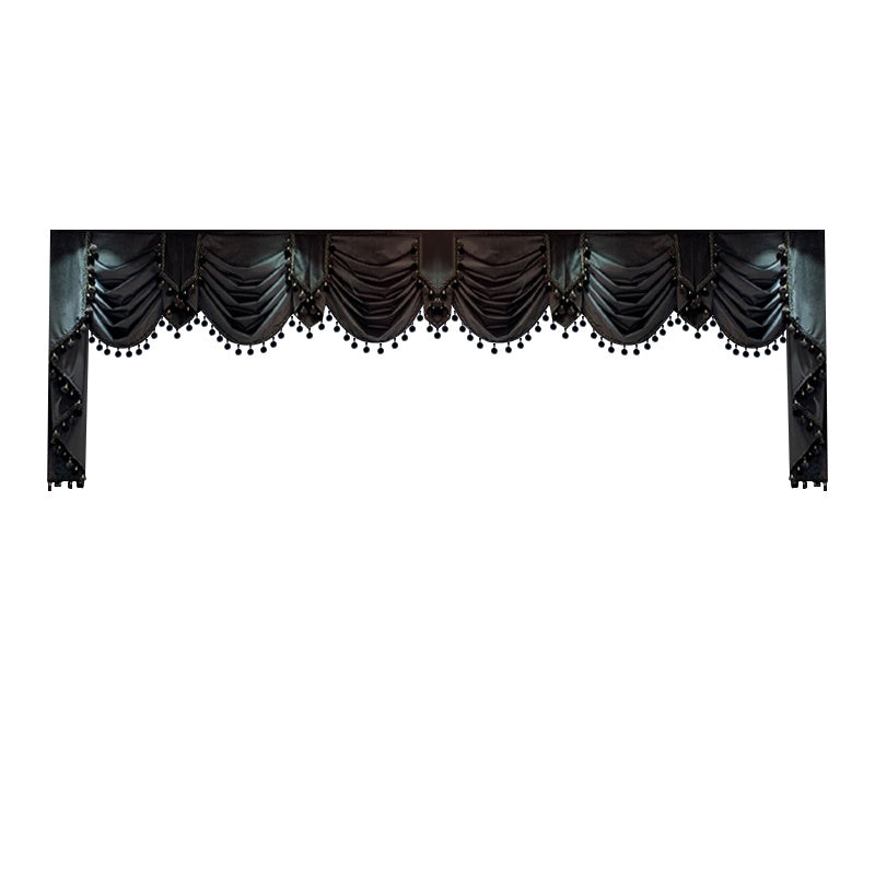 European Luxury Villa - Thick And Luxurious All-black Velvet Curtains