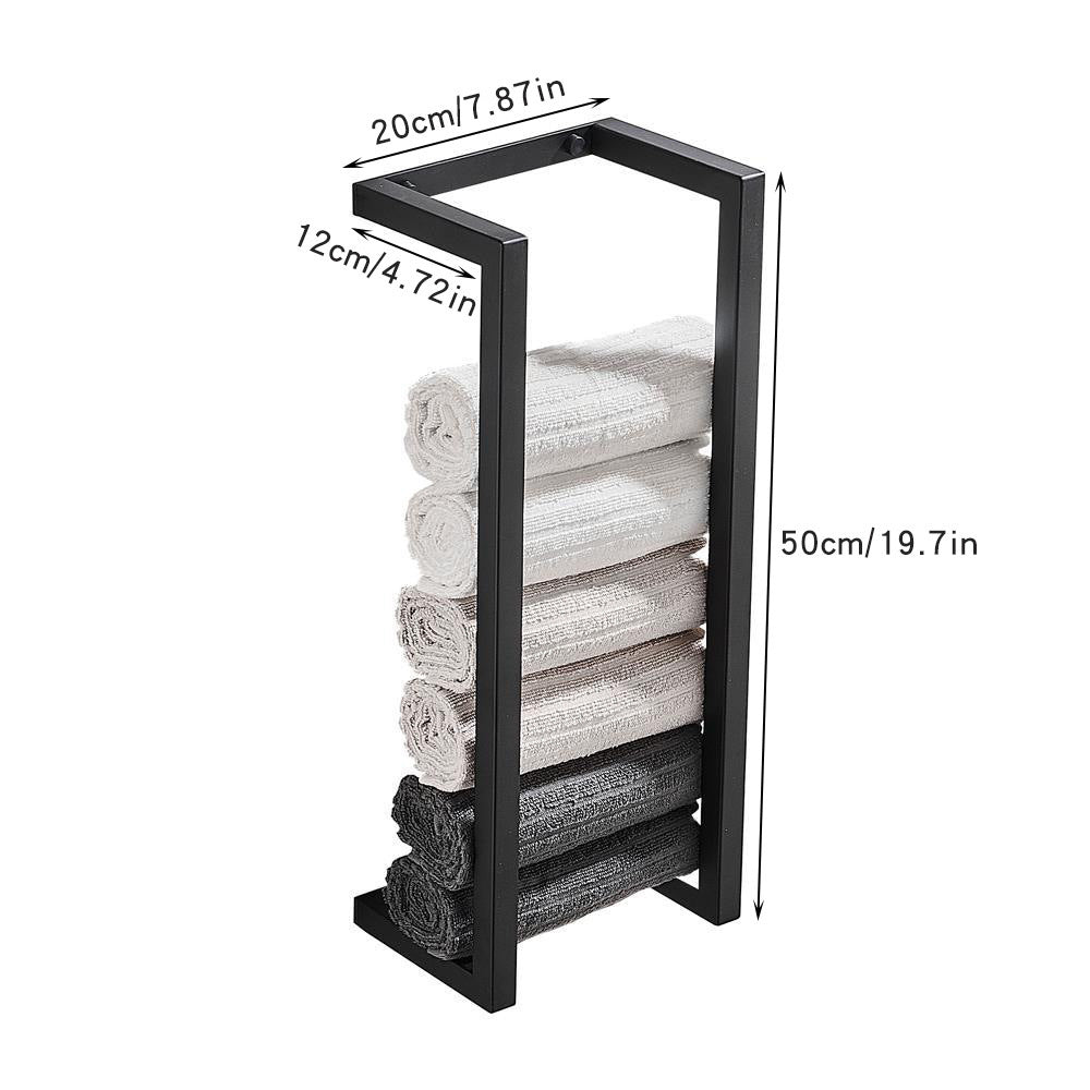 Bathroom Towel Rack Bath Towel Storage Rack Hotel Toilet Towel Roll Stand Dual-use