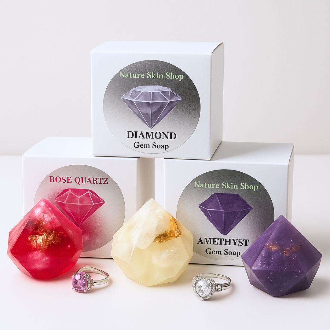Diamond Gem Soap with Hidden Silver Ring